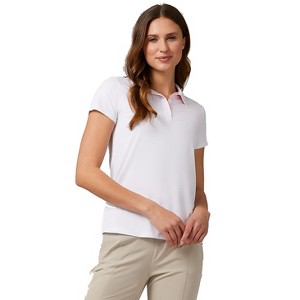 32 Degrees Women's Cool Fitted Lightweight Quick Dry Slim Fit Polo Shirt - 1 of 4
