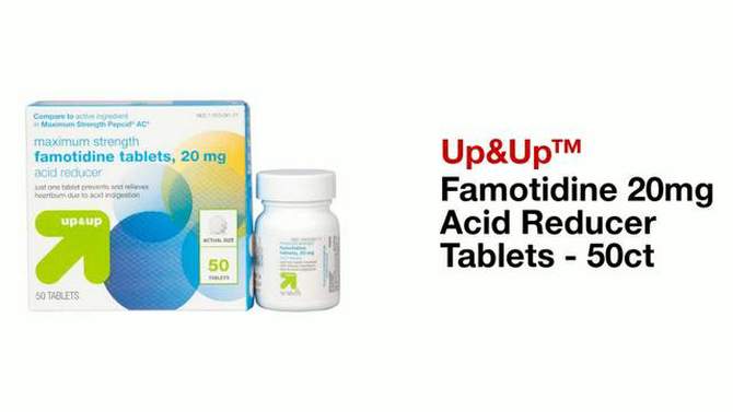Famotidine 20mg Maximum Strength Acid Reducer Tablets - up & up™, 2 of 7, play video