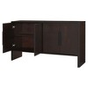 NicBex 59" Modern Sideboard,Kitchen Storage Cabinets with 4 Doors and Adjustable Shelves for Kitchen and Dining Room,Black/Blue/Espresso - 4 of 4