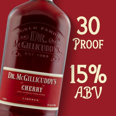 Dr McGillicuddy's Cherry Liqueur - 750ml Bottle