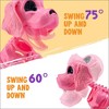 Joyfy 12.6’’ Pink Puppy Skeleton with Posable Joints, Full Body Dog Skeleton for Graveyard Haunted House Party Halloween Indoor Outdoor Decor - 4 of 4