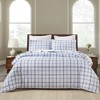 Plaid Flannel Cotton Classic Modern Farmhouse Duvet Cover Set by Blue Nile Mills - 2 of 4