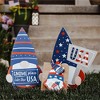 Big Dot of Happiness Patriotic Gnomes - Lawn Decorations - Outdoor Memorial Day, 4th of July and Labor Day Gnome Party Yard Decorations - 10 Piece - 2 of 4