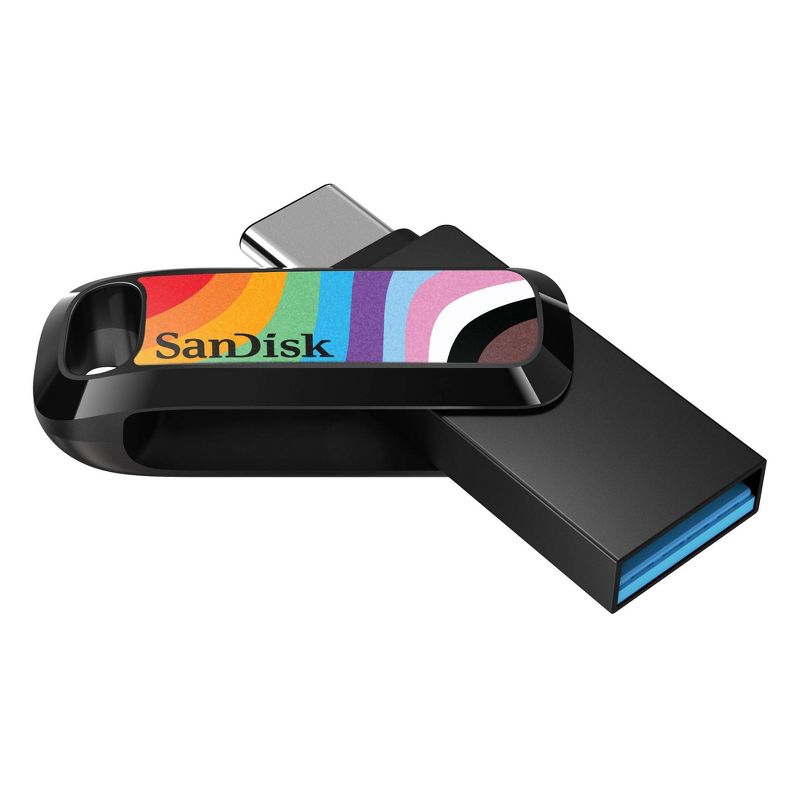 SanDisk Pride Dual Drive 128GB USB Type-C Flash Drive, 2 of 5