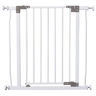 Dreambaby L854 Liberty 29.5 to 33 Inch Baby & Pet Wall to Wall Safety Gate w/ Stay Open Feature for Doors, Stairs, and Hallways, White
