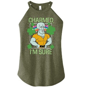 Women's - SpongeBob SquarePants - Charmed I'm Sure Graphic High Neck Tank - 1 of 4