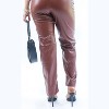 Women's Lauren Faux Leather Cropped Pants - entro - 3 of 4