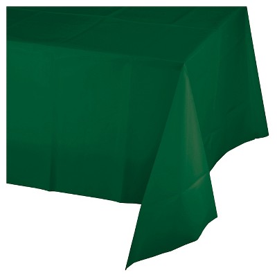 green tablecloth