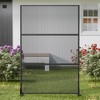 72"H Black 3-Panel Woven Room Divider Decorative Metal Privacy Screen Garden Arbor Freestanding Patio Trellis - 2 of 4