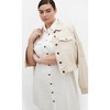 Women's Plus Size Liv Denim Dress - ivory denim | CITY CHIC - 4 of 4