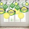 Big Dot of Happiness You Got Served - Tennis - Baby Shower or Tennis Ball Birthday Party Hanging Decor - Party Decoration Swirls - Set of 40 - 3 of 4