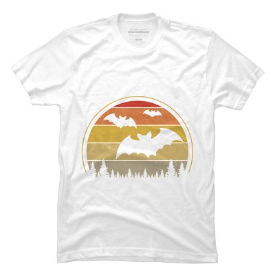Men's Design By Humans Vintage Retro Vampire Bats Halloween Costume By Chos T-Shirt