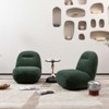 Lirago Luxury Modern Swivel Accent Chair with Ice Flower Velvet-Minimalist Armless Design for Living Room and Reception Space 31.1"Wx35.03"Dx31.1"H - 2 of 4