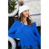 Women's Frayed Zig Zag Sweater - Mainstrip - 4 of 4