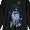Corpse Bride Can The Living Marry The Dead? Women's Black Long Sleeve Tee - 2 of 3