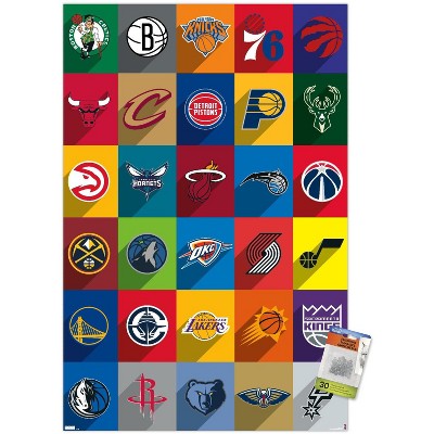 Trends International NBA League - Logos 24 Unframed Wall Poster Prints