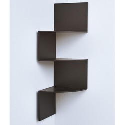 Corner Wall Shelf - Dark Brown : Target
