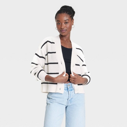 Cardigan striped hotsell