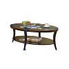 NicBex Wood Coffee Table with 2-Tier Open Shelves, Center Table with Splayed-Legs, Dining Table for Living Room, Bedroom - 4 of 4