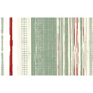 Briarwood Lane Everyday Doormat 30x18 Indoor Outdoor Red and Green Stripes Doormat - 1 of 4