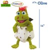 Living Puppets: Olive The Baby Dinosaur - 14" Plush Hand Puppet, Handmade - 2 of 4