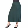 Plus Comfortable Fit Elastic Waist Maxi Skirt - 24seven Comfort Apparel™ - 2 of 4