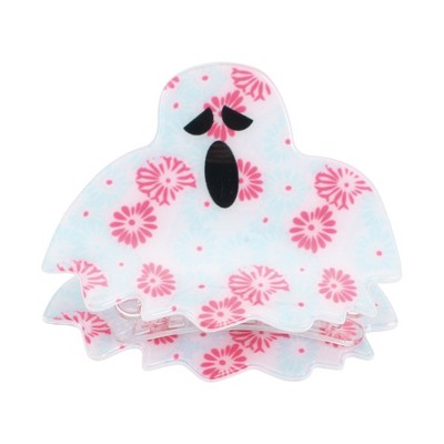 Unique Bargains Halloween Funny Style Hair Clips 3.15" Length Pink White 1 Pc