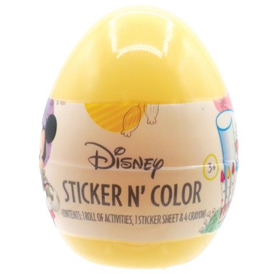 Disney 7pc Mickey/Minnie Sticker and Color Easter Egg