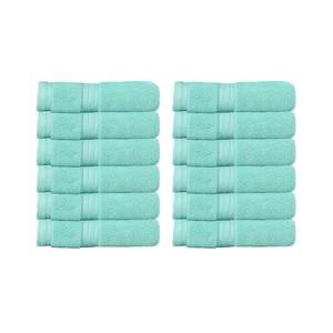 Home Weavers Elegance Essentials 550GSM 100% Cotton Zero Twist Super Absorbent Bath Towel Set - 1 of 4