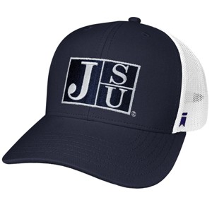 Jackson State University Team Logo Cotton Twill Trucker Cap Navy OS - 1 of 4