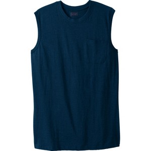 Boulder Creek by KingSize Men's Big & Tall Heavyweight Pocket Muscle Tee - 1 of 4