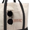 Sam Houston State Bearkats Distressed School Name Canvas Tote Bag With External Pocket, Reusable Shoulder Bag for Shopping, School, Beach - 2 of 4