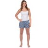 DC Comics Wonder Woman Pajama Shorts Women's Logo All Over Print PJ Bottoms Blue - 2 of 4