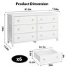 Freestanding Dresser Storage, Vertical Cabinet with Storage Drawer Dresser, Wooden Closet Dressers Chest for Bedroom, Nursery, Living Room - 2 of 4