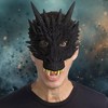 HMS Fantasy Dragon Adult Costume Latex Half Mask - 3 of 3