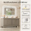 LED Mirror for Bathroom with Anti-Fog, 3 Colors Dimmable, Memory Function, Tempered Glass, ETL Listed, Wall-Mounted - 2 of 4