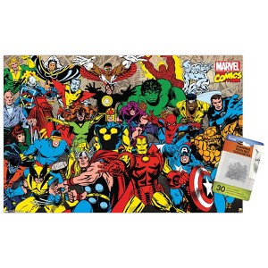 Trends International Marvel Comics - Retro Lineup Unframed Wall Poster Prints - 1 of 4