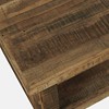 Jofran, Reclamation 50" Rustic Reclaimed Solid Wood Coffee Table with Storage Shelf - Brown - 4 of 4