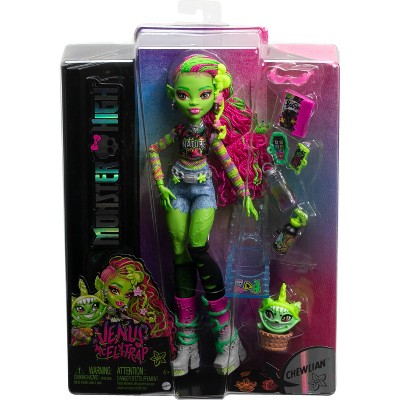 Monster High Venus McFlytrap Fashion Doll with Pet Chewlian and Accessories