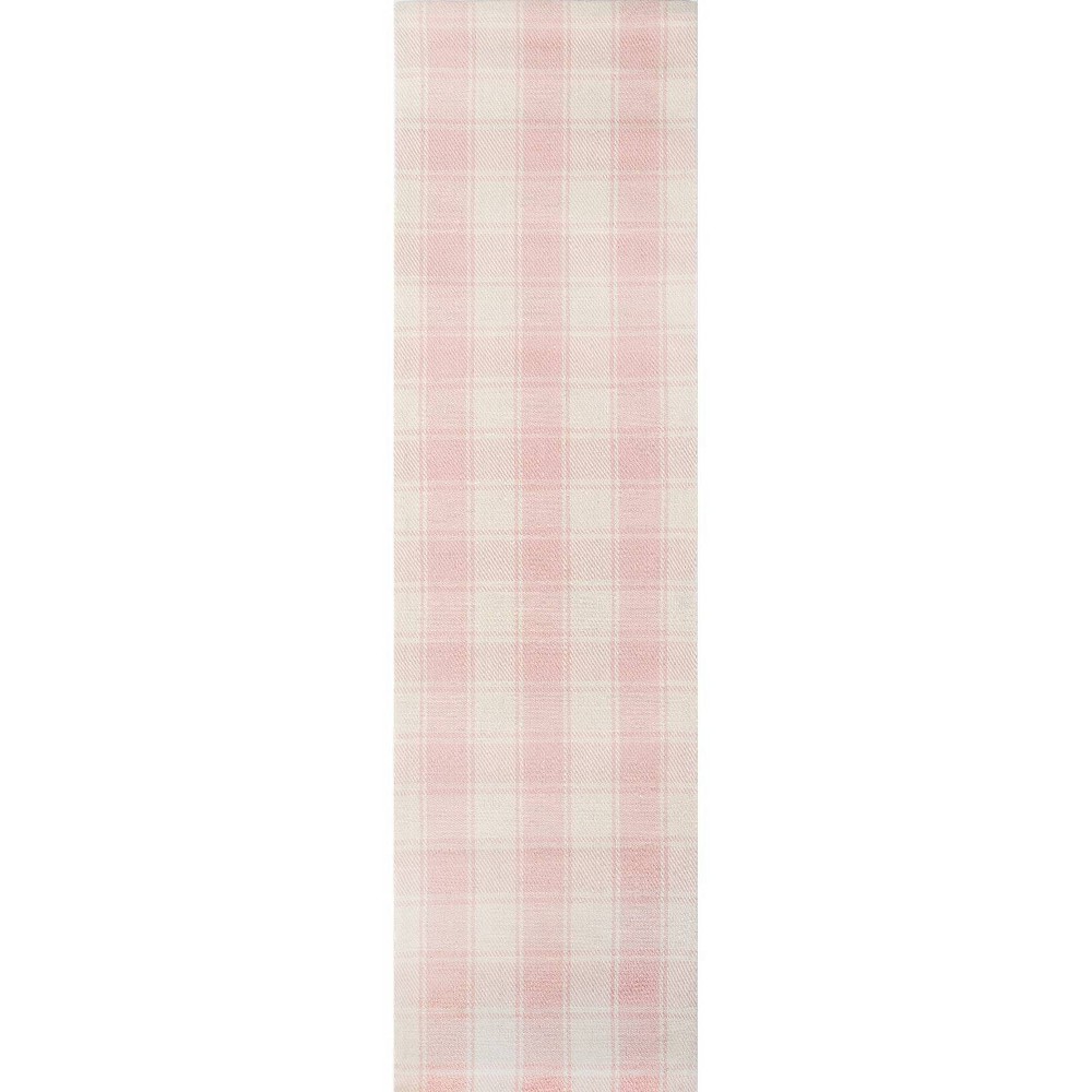 2'3inx8' Runner Marlborough Charles Hand Woven Wool Rug Pink - Erin Gates by Momeni