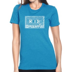 LA Pop Art Women's Premium Blend Word Art T-shirt - The 80's - 1 of 4