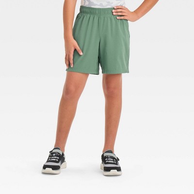 Boys' Light Weight Woven Shorts - All In Motion™ Green M