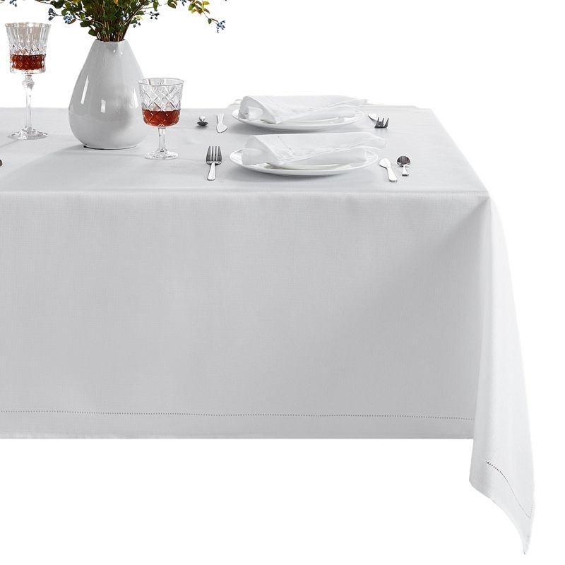 Alison Eyelet Punched Border Fabric Tablecloth - Elrene Home Fashions, 2 of 5