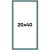 PosterPalooza | Panoramic Simple Blue Picture Frame - UV Acrylic, Foam Board Backing, Hanging Hardware - 2 of 4