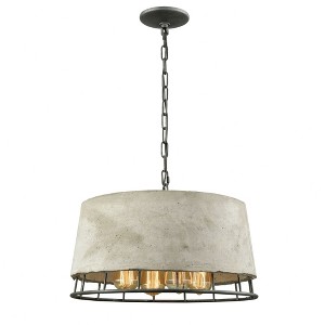 Elk Home Brocca 4 - Light Chandelier in  Silverdust Iron - 1 of 4