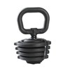 HolaHatha 3-in-1 Multifunctional Adjustable Dumbbell Set with Safety-Locking System, Non-Slip Handle & 3 Modes for Home Gym Fitness Workout, Black - 3 of 4