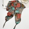 Anna-Kaci Women's Scarf Belt with Intricate Pattern and Side Knot Detail 45.5x12.5in - 4 of 4