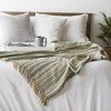 Design Imports Artichoke Green Braided Stripe Throw - 4 of 4