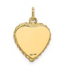 Black Bow Jewelry 14k Yellow Gold #1 Granddaughter Engravable Heart Charm Pendant, 15mm - 4 of 4