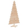 Aghana Digitals 180cm Solid Pine Wood Christmas Tree - Rustic DIY Decor, Stable Base, Indoor - 2 of 4